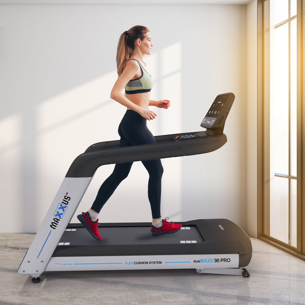 MAXXUS Juoksumatto RunMaxx 90 Pro LCD-Näytöllä Kaksoispehmustejärjestelmällä Max. 150kg