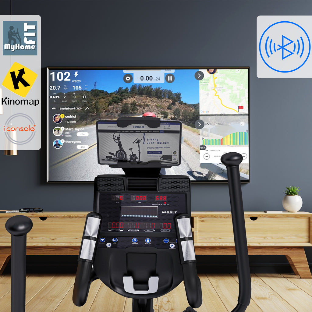 MAXXUS Crosstrainer CX 9.1 Musta Ilma- Ja Magneettivastuksella 8kg Vauhtipyörällä