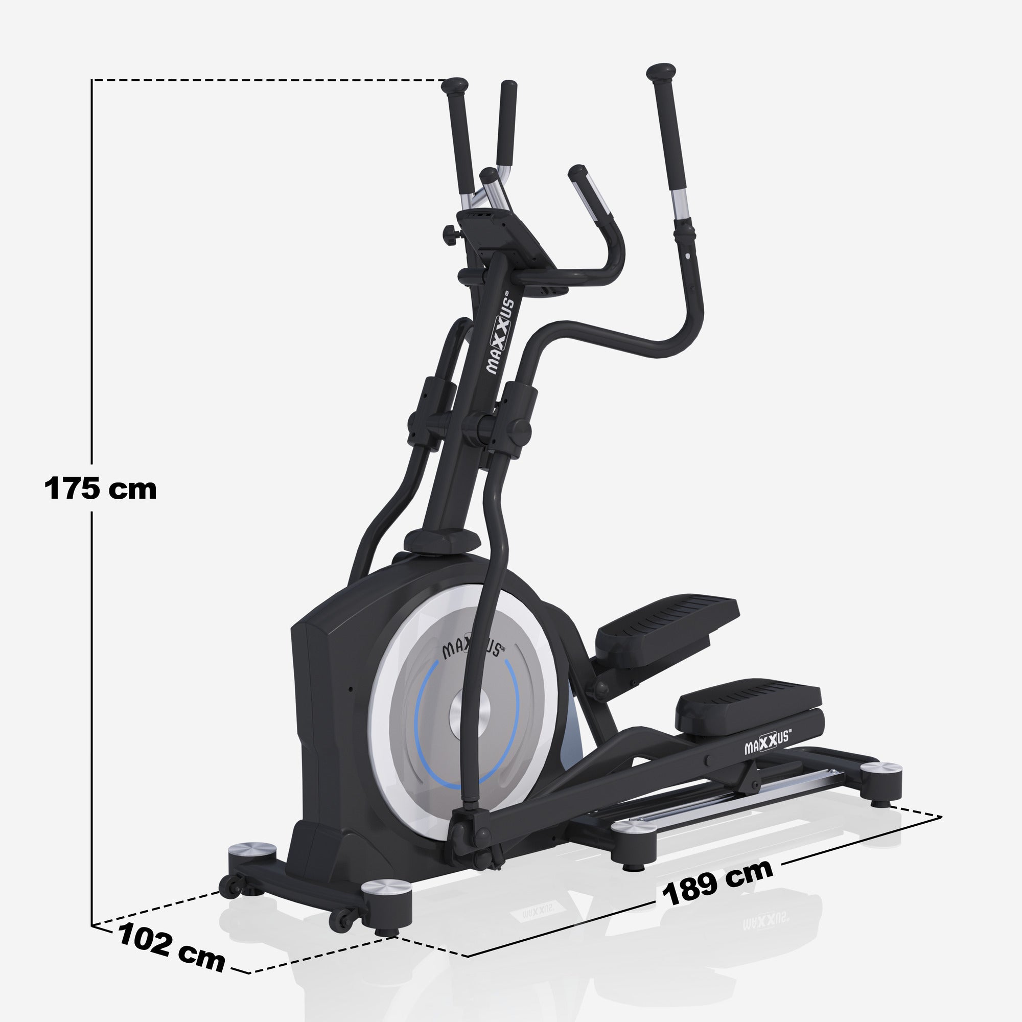 MAXXUS Crosstrainer CX 7.8 Magneettivastuksella 26kg Vauhtipyörällä