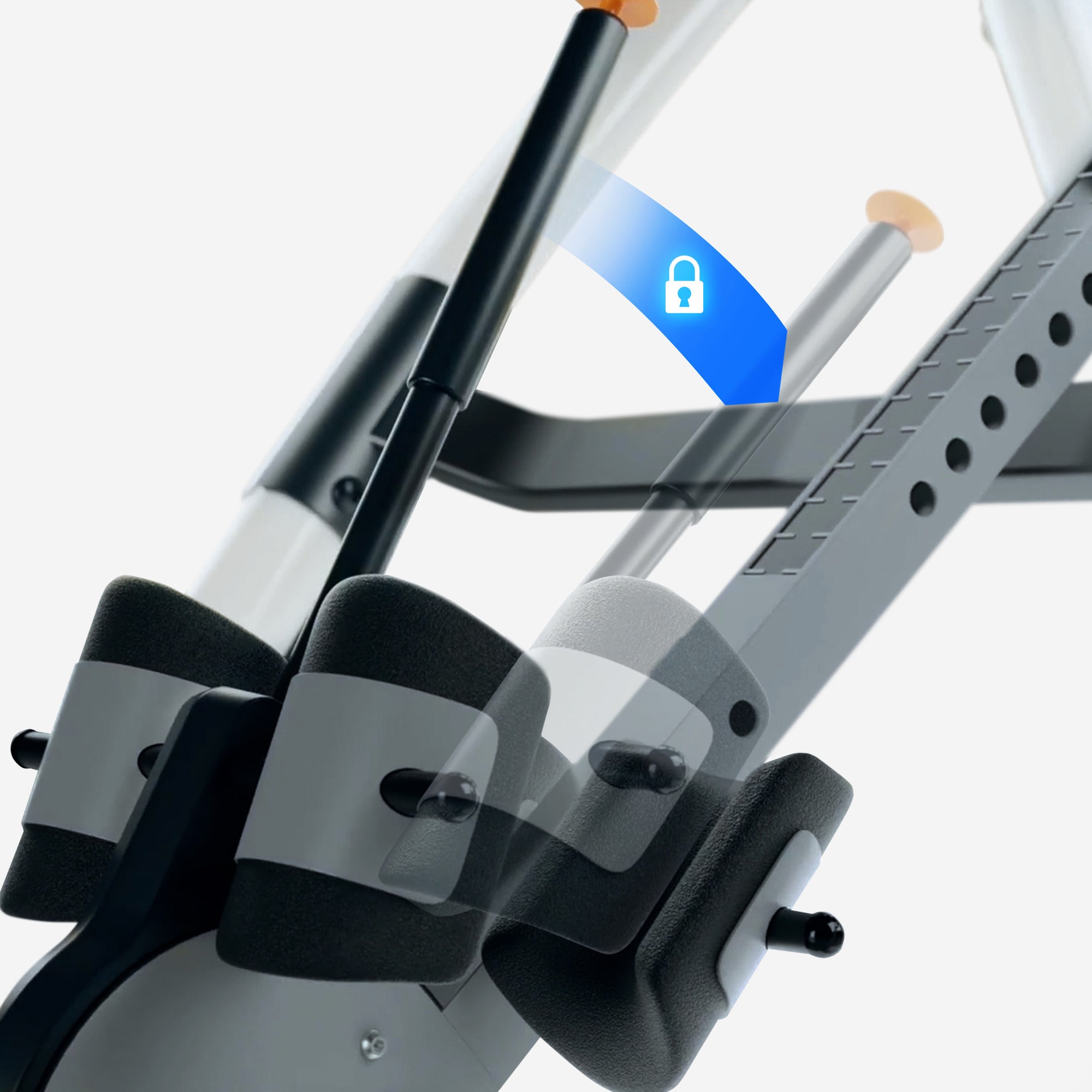 MAXXUS Selkäkippi GRAVITY PRO 2 / Inversiopenkki Säädettävä Valkoinen/Musta