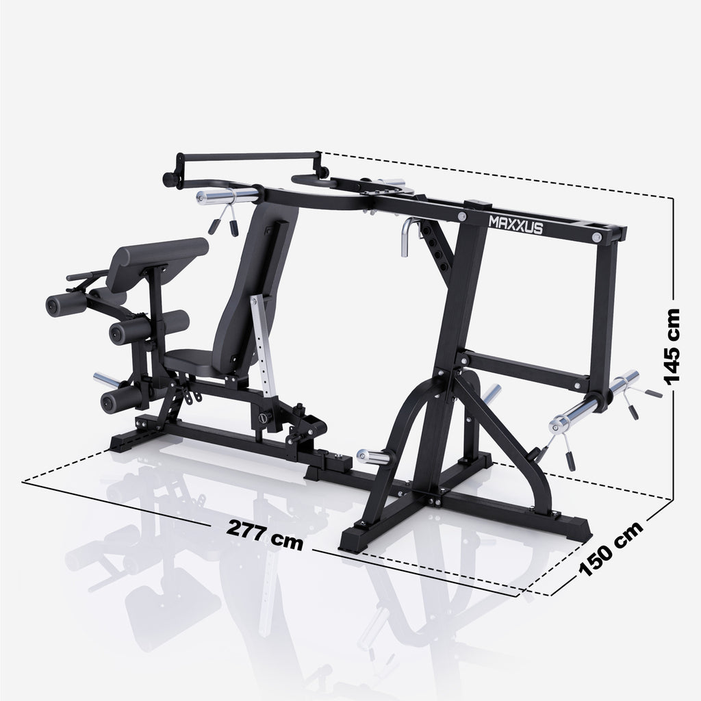 MAXXUS Treeniasema 6.0 / Säädettävä Painonnostopenkki Ø 50/51mm Levypainoille Max. 300kg