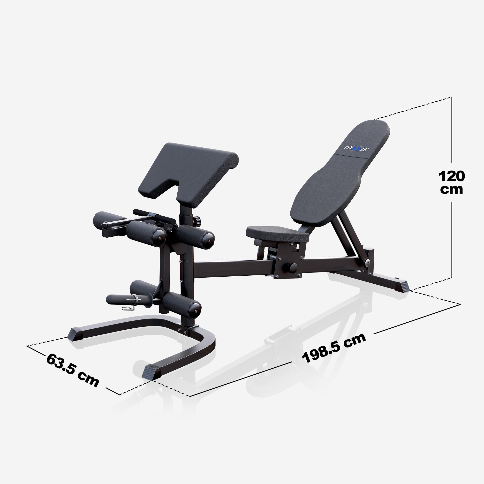 MAXXUS Smith-Laite 9.1 / Kuntokeskus Ja Säädettävä Painopenkki Ø 50/51mm Levypainoille