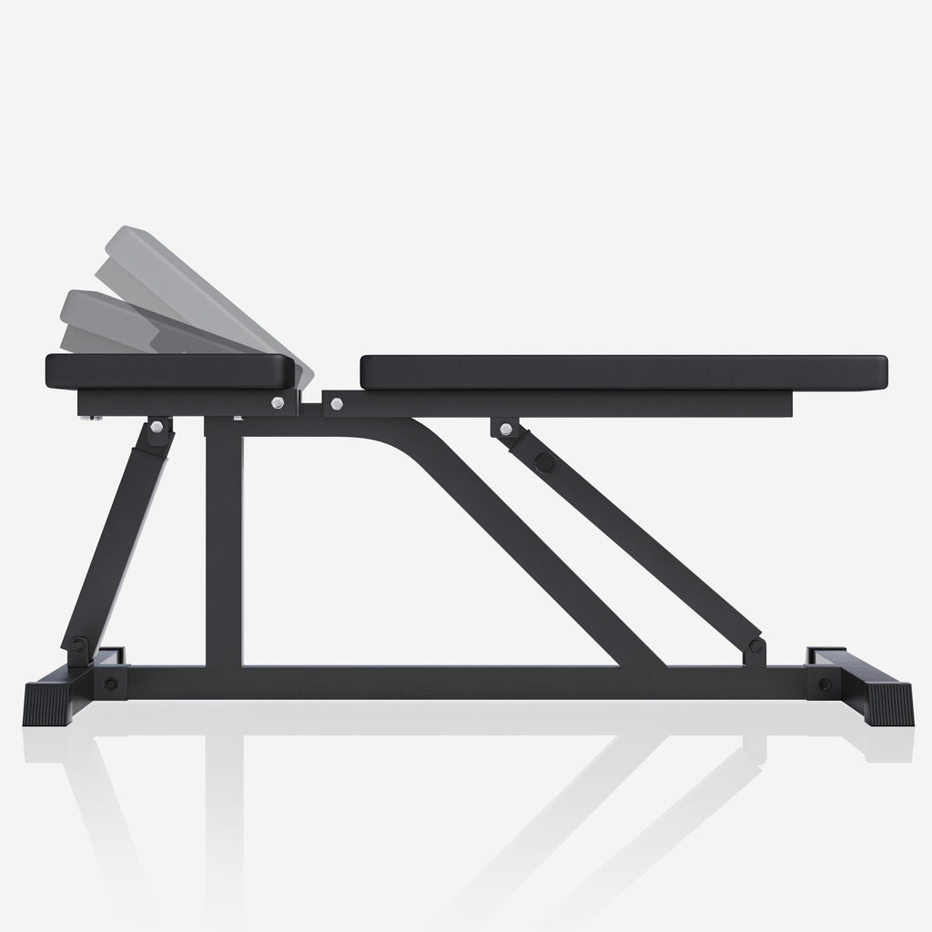 E-Sarja Säädettävä Vinopenkki / Treenipenkki 120x53,5x45-115cm Max. 200kg Musta