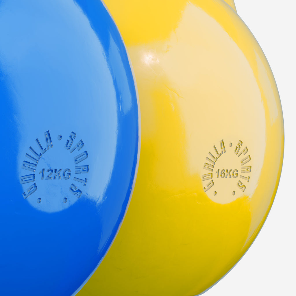 KISAKAHVAKUULASETTI 12 KG & 16 KG, VALETTU TERÄS, VÄRIKOODATTU