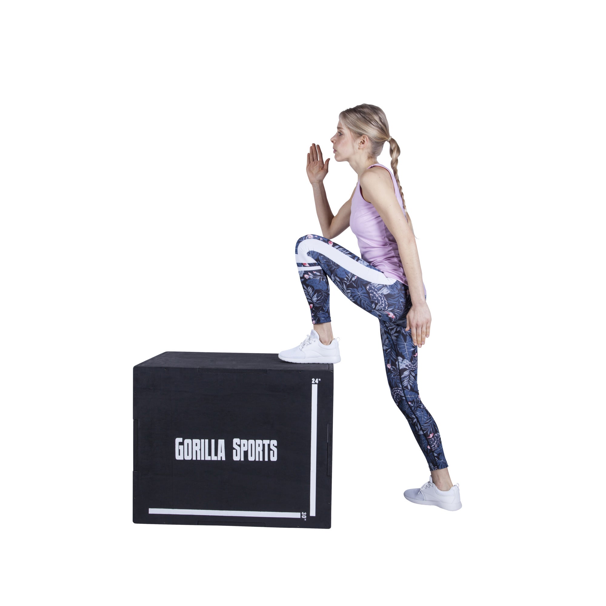 Gorilla Sports Plyobox / Hyppyboxi 76x51x60,5cm Max. 500kg Mänty/Poppeli