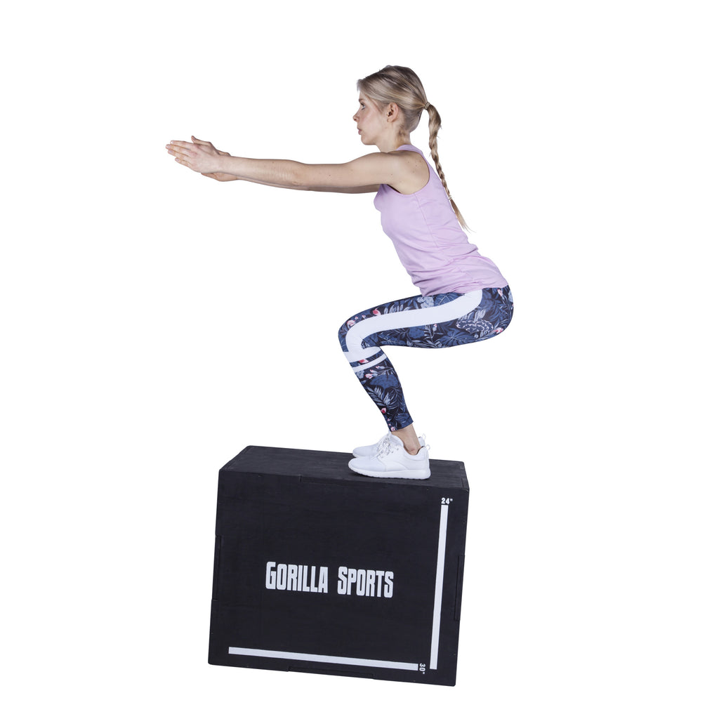 Gorilla Sports Plyobox / Hyppyboxi 76x51x60,5cm Max. 500kg Mänty/Poppeli