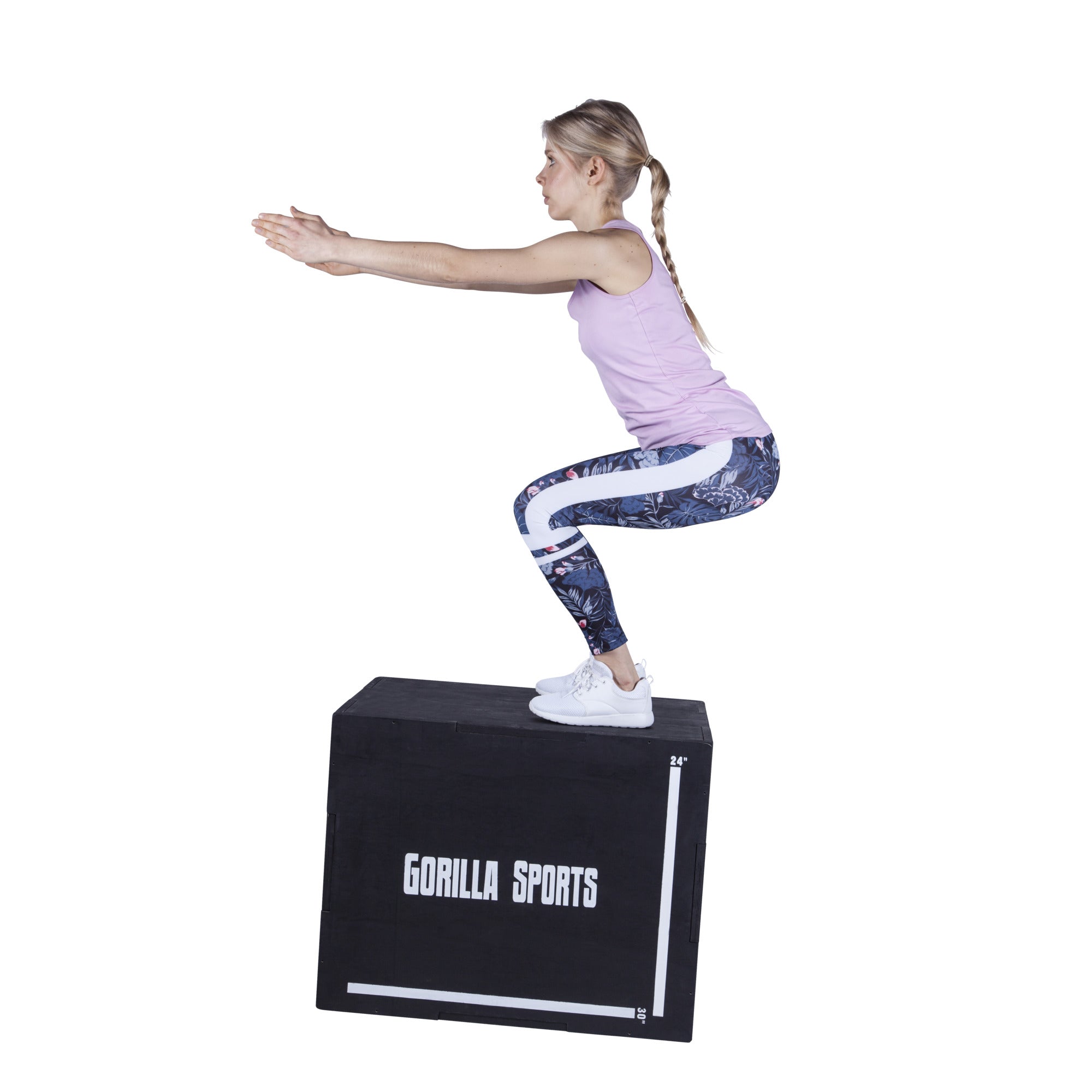 Gorilla Sports Plyobox / Hyppyboxi 76x51x60,5cm Max. 500kg Mänty/Poppeli