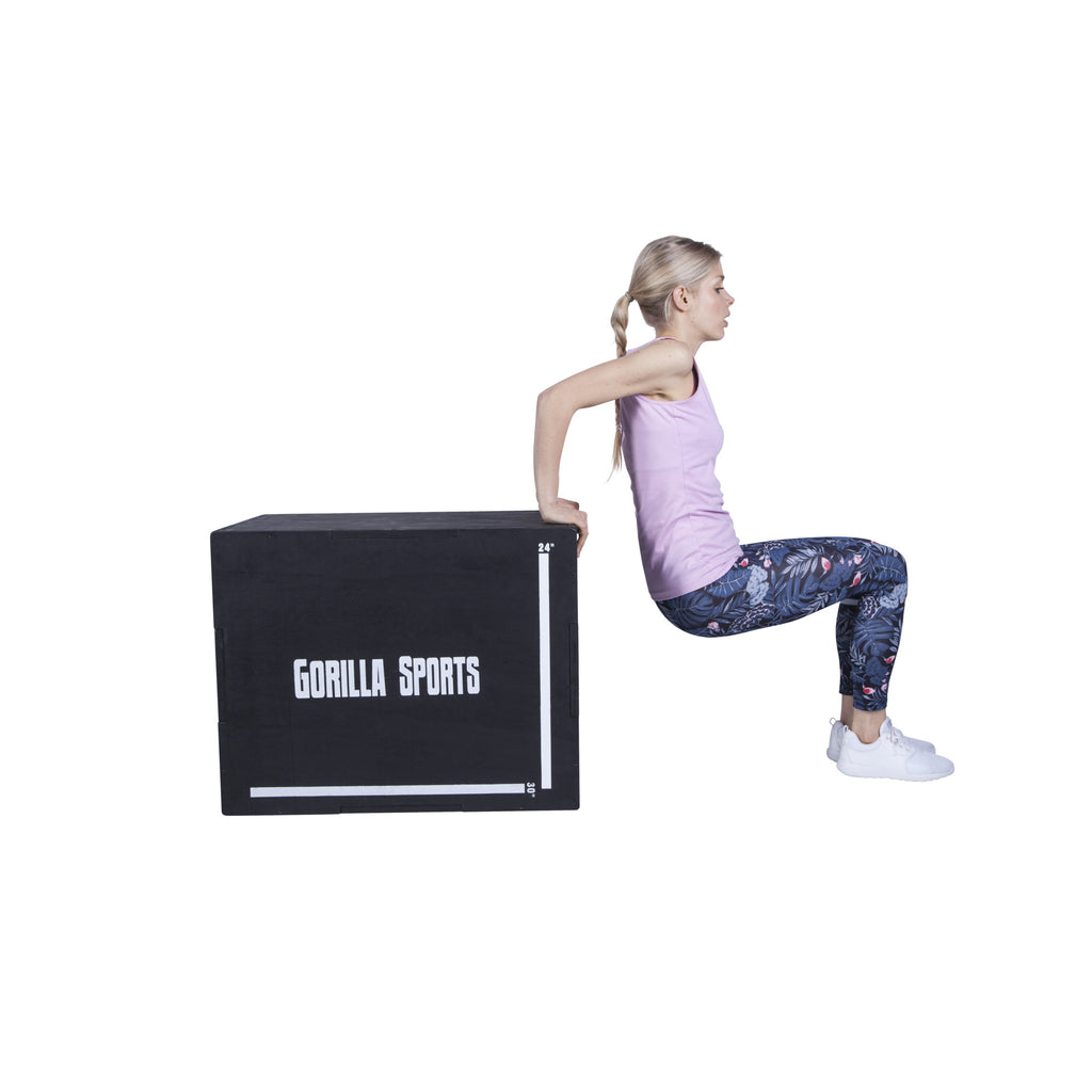 Gorilla Sports Plyobox / Hyppyboxi 76x51x60,5cm Max. 500kg Mänty/Poppeli