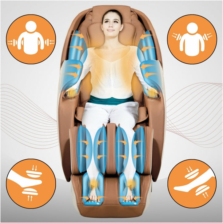 MX 8.0 Hierontatuoli Ruskea