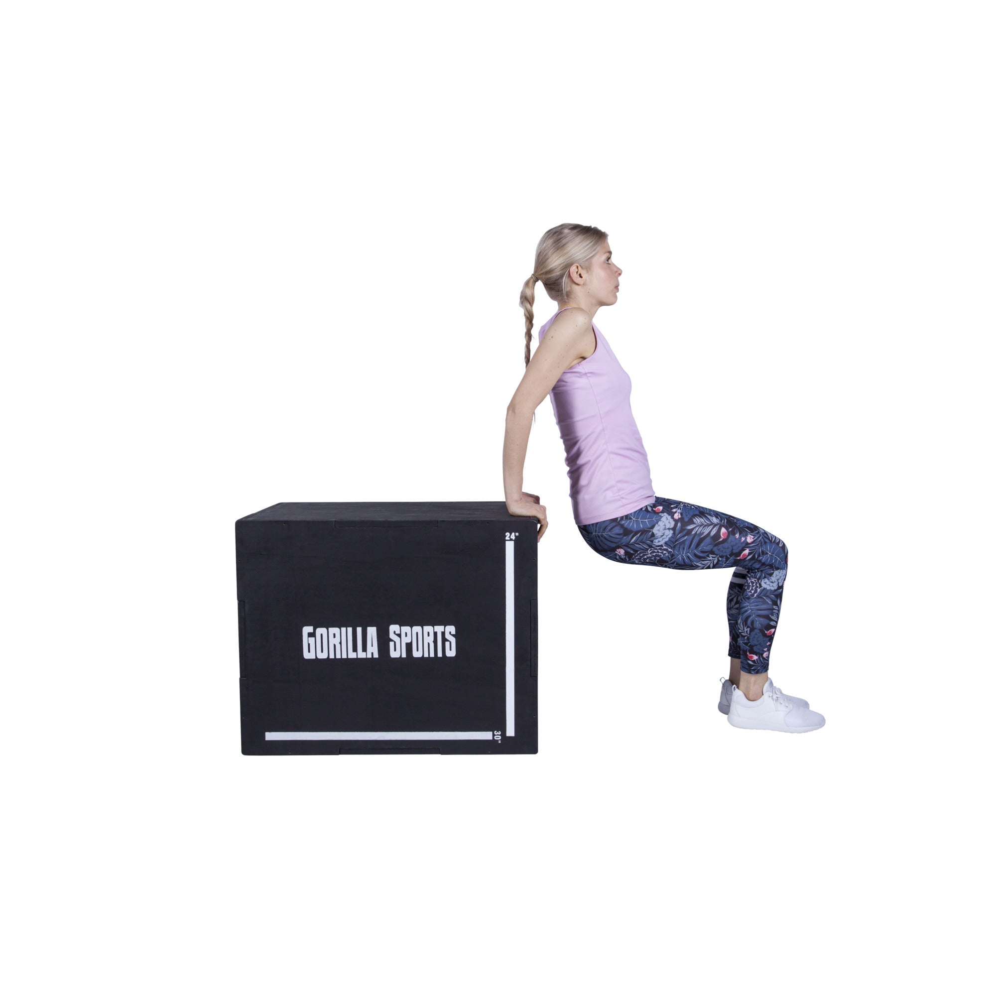Gorilla Sports Plyobox / Hyppyboxi 76x51x60,5cm Max. 500kg Mänty/Poppeli