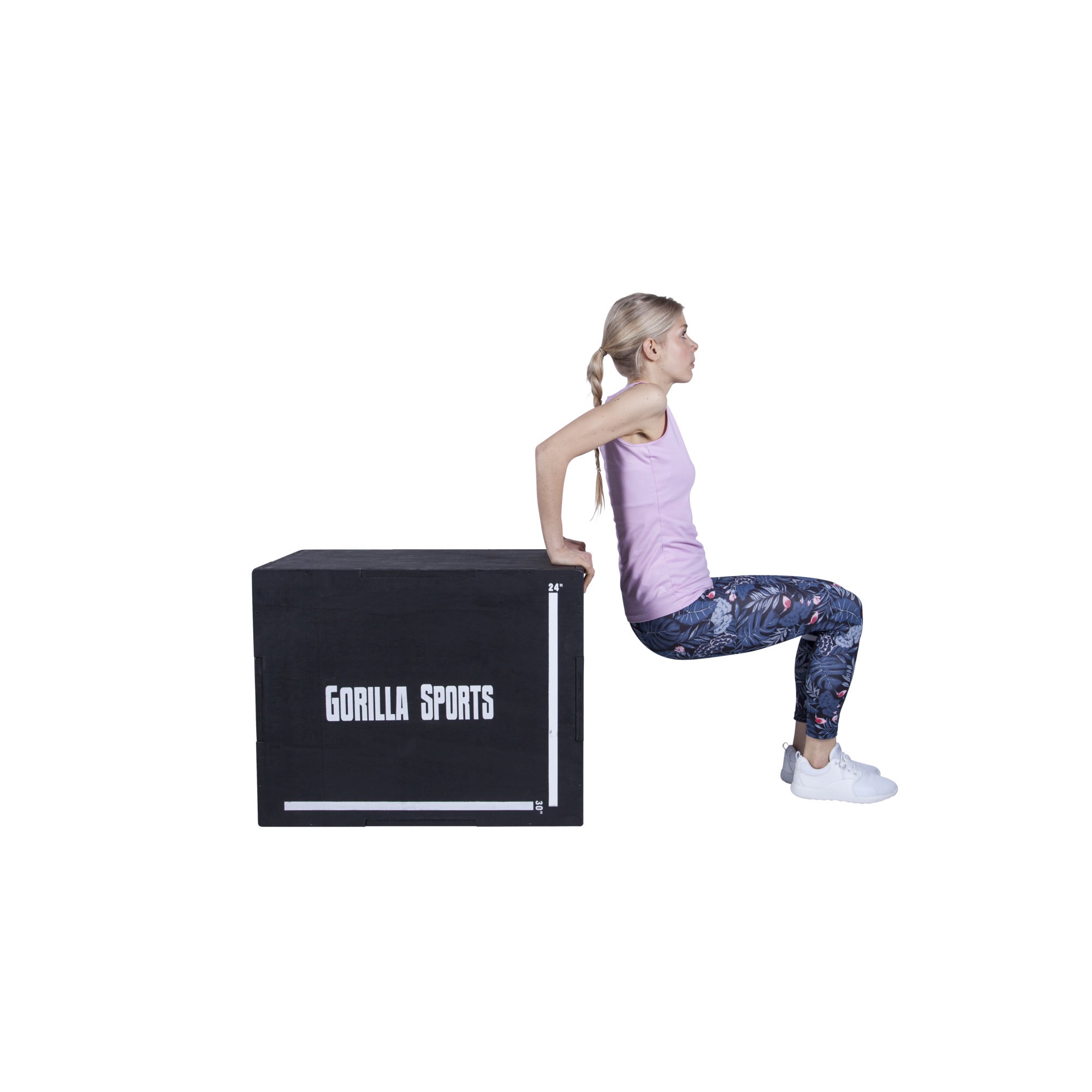 Gorilla Sports Plyobox / Hyppyboxi 76x51x60,5cm Max. 500kg Mänty/Poppeli
