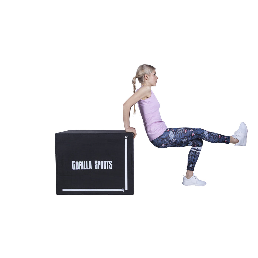 Gorilla Sports Plyobox / Hyppyboxi 76x51x60,5cm Max. 500kg Mänty/Poppeli