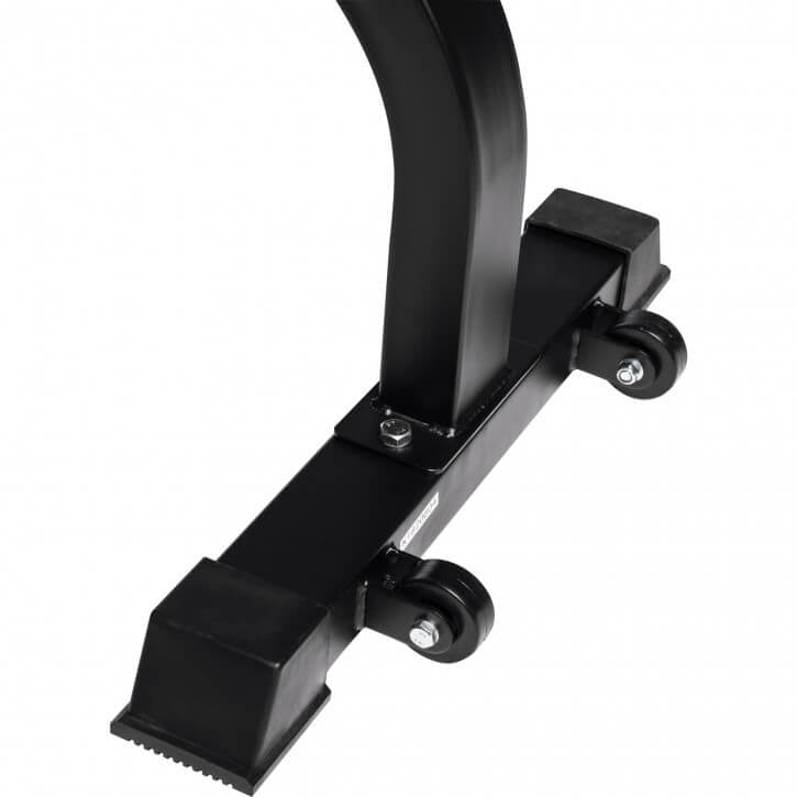 Tasapenkki / Treenipenkki Pyörillä 112,5x55x48,5cm Max. 200kg Musta