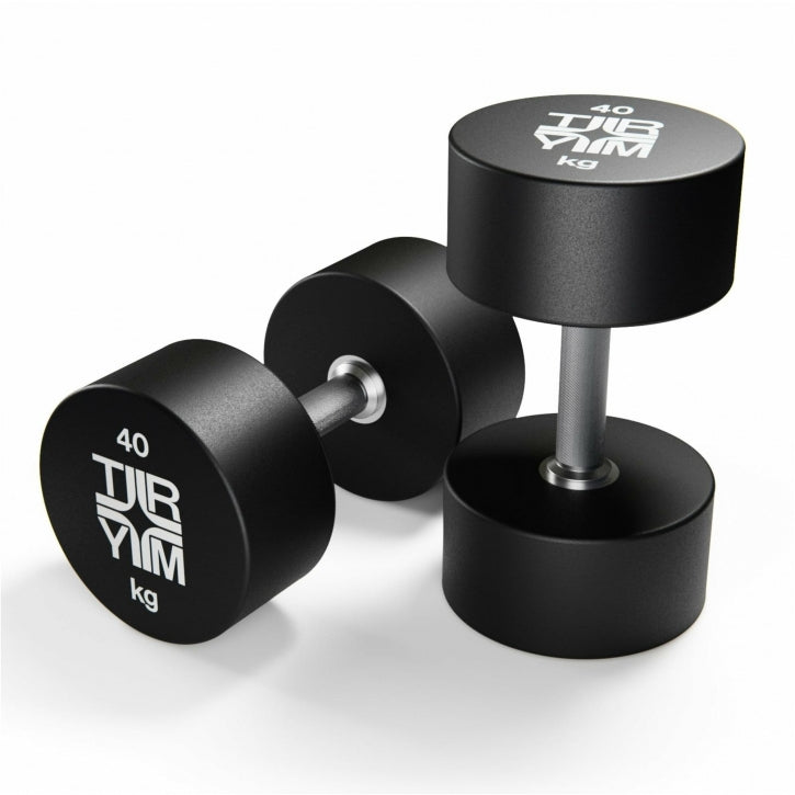 TRYM Kiinteä Käsipaino 20kg - 40kg, Valurauta/CPU, Musta