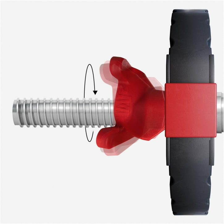 Easy Click -pikalukot Ø 30/31mm Levytangoille, Muovi, 3 Eri Väriä, 2kpl