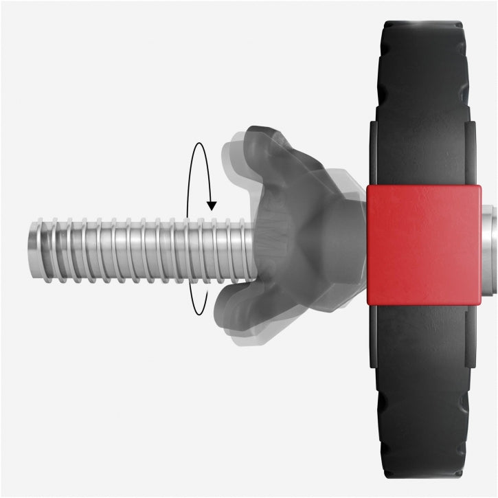 Easy Click -pikalukot Ø 30/31mm Levytangoille, Muovi, 3 Eri Väriä, 2kpl