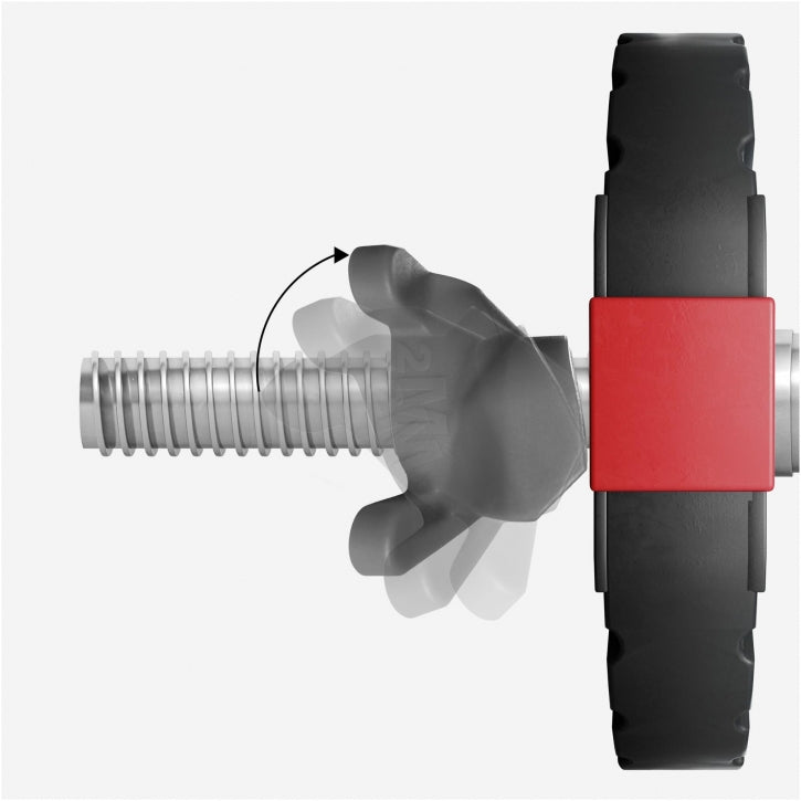 Easy Click -pikalukot Ø 30/31mm Levytangoille, Muovi, 3 Eri Väriä, 2kpl