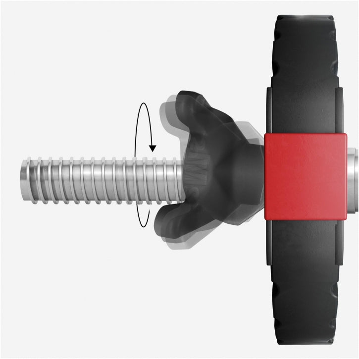 Easy Click -pikalukot Ø 30/31mm Levytangoille, Muovi, 3 Eri Väriä, 2kpl