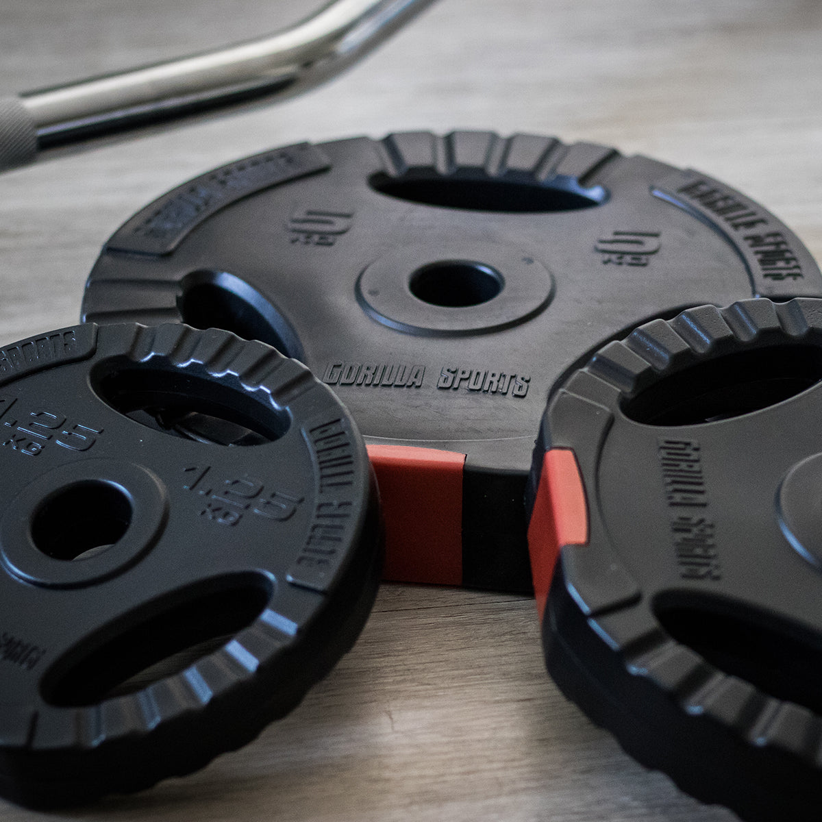 Levypainot 4x5kg 2x2,5kg 2x1,25kg, 30mm Vinyylipainot Otekahvoilla, Musta