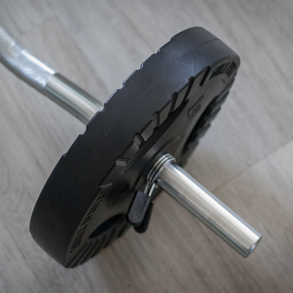 Levypainot 4x5kg 2x2,5kg 2x1,25kg, 30mm Vinyylipainot Otekahvoilla, Musta