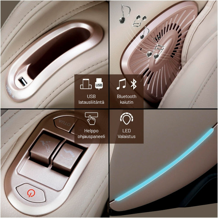 MX 10.0 Hierova Tuoli, Shampanja / Beige