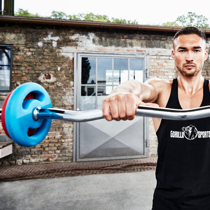 Hauistanko Jousilukoilla EZ Kulmatanko 120cm, Ø 30mm, 8kg Kromi