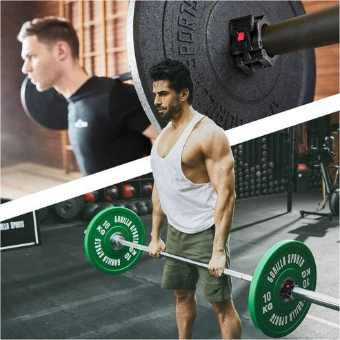 Pikalukot Ø 50/51mm Levytangoille Kumipinnoitteella Muovi Musta/Punainen 2kpl