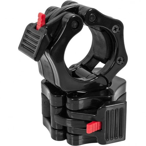 Pikalukot Ø 50/51mm Levytangoille Kumipinnoitteella Muovi Musta/Punainen 2kpl