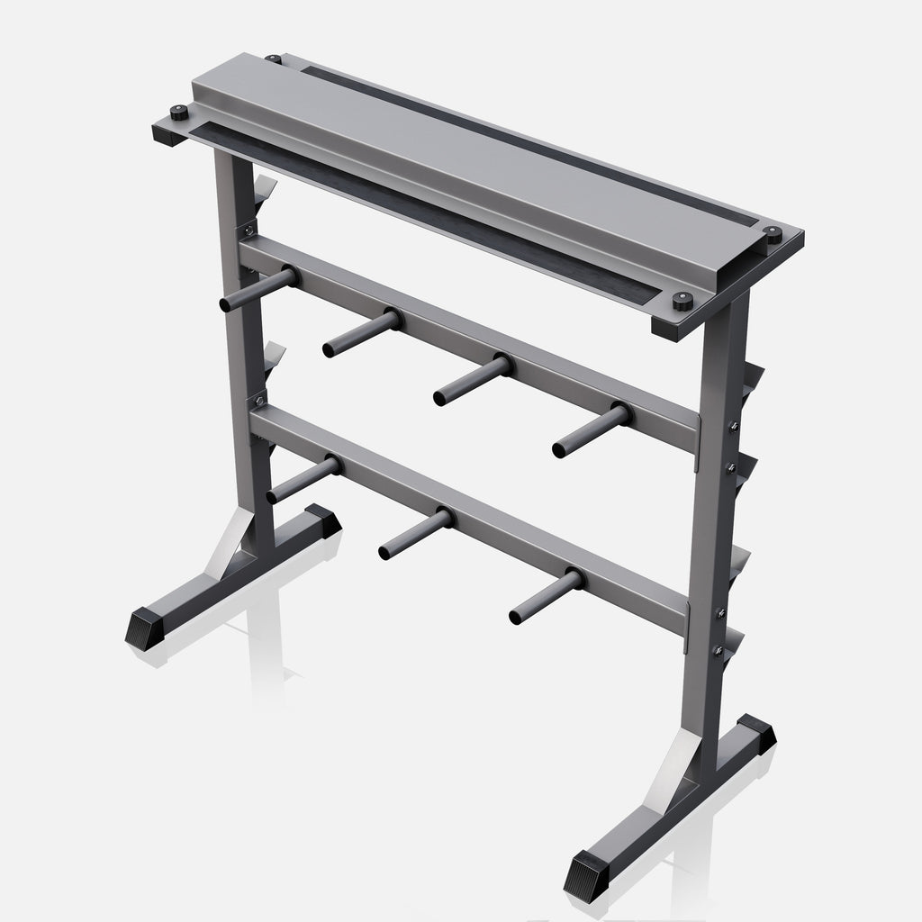 Painoteline, Levy- ja Käsipainoille sekä Levytangoille, Ø 30mm, 400kg, Harmaa