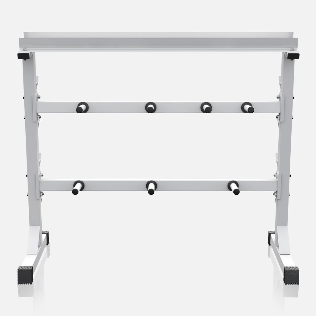 Painoteline, Levy- ja Käsipainoille sekä Levytangoille, Ø 30mm, 400kg, Valkoinen