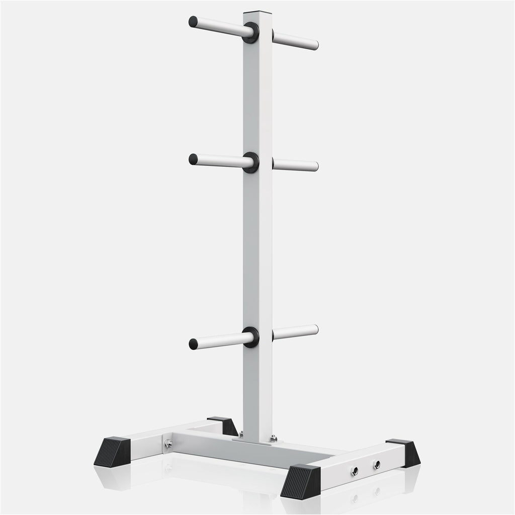 Levypainoteline, Pystymallinen, Ø 30mm, 200kg, Valkoinen