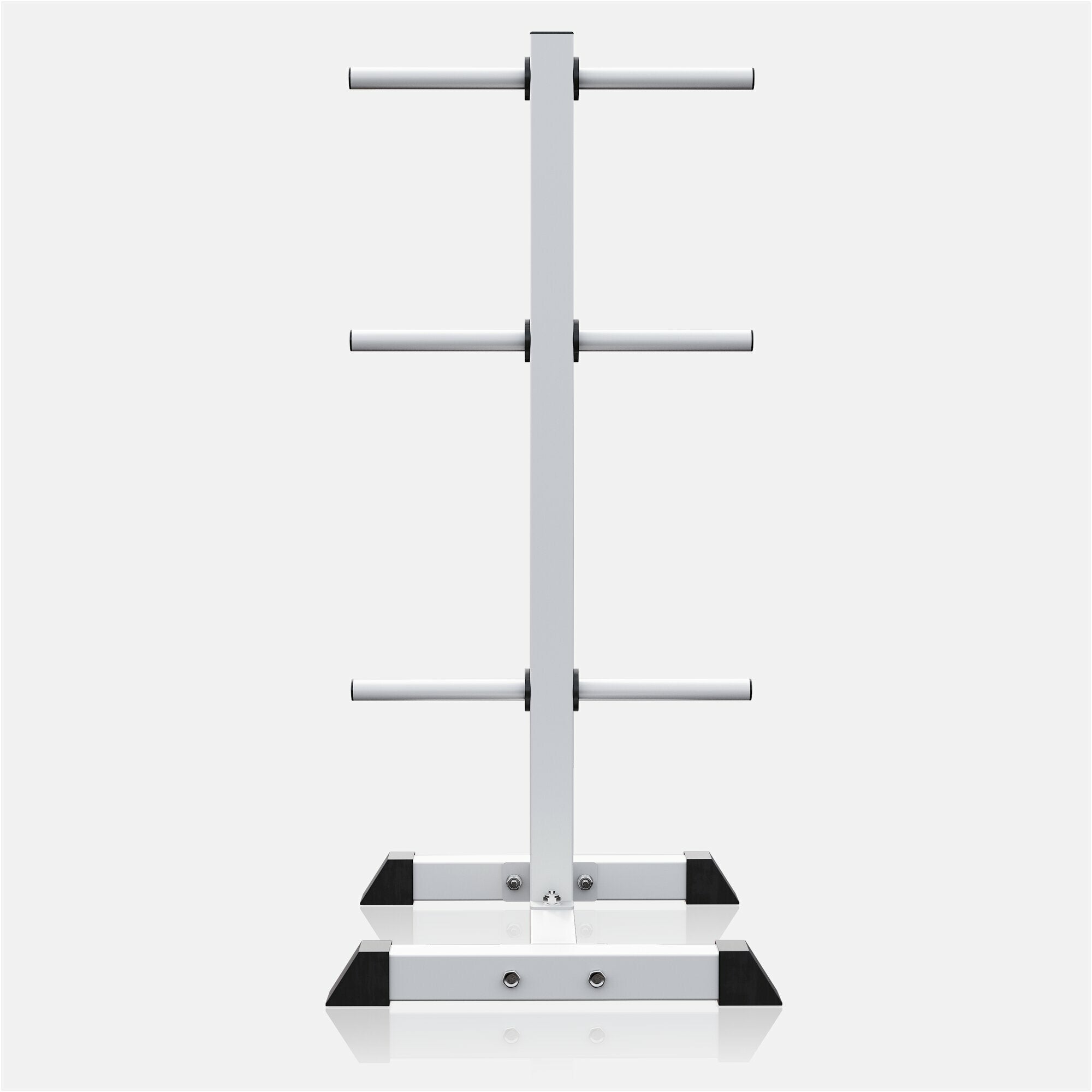 Levypainoteline, Pystymallinen, Ø 30mm, 200kg, Valkoinen