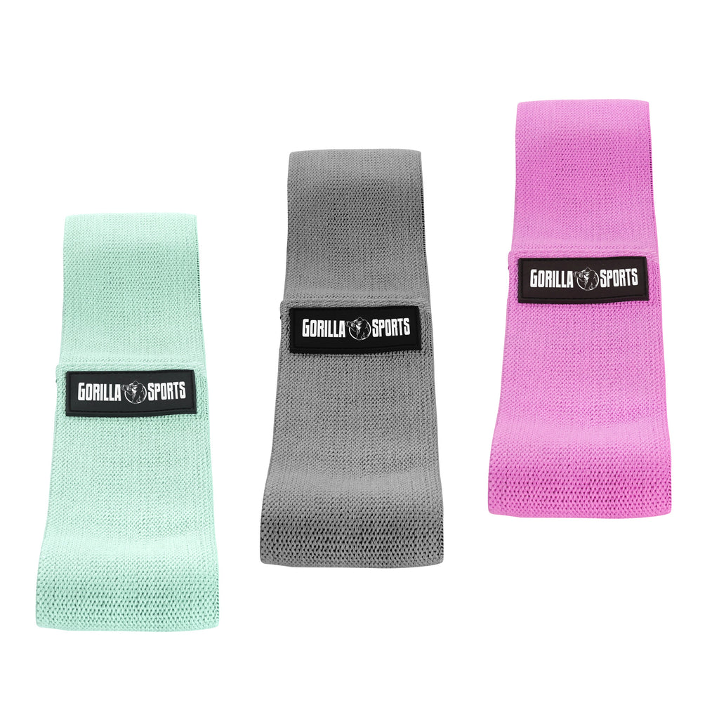 Hip Band / Vastuskuminauha Kolmen Setti Säilytyspussilla, S-L