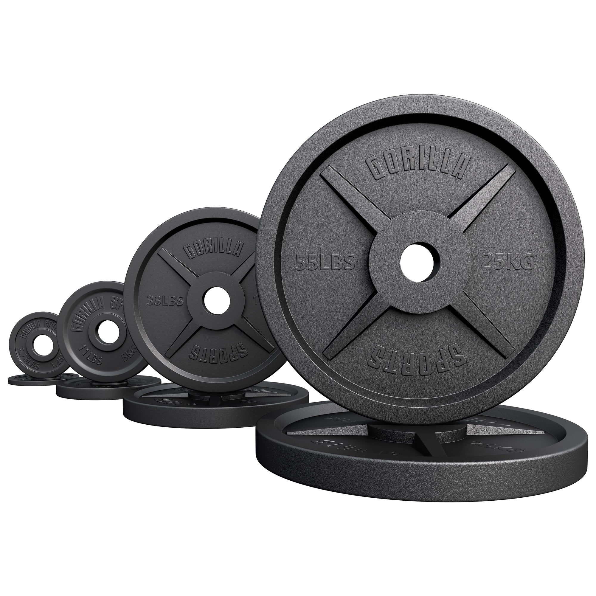 Levypaino 1,25kg, 50mm Rautainen Levypaino, Musta