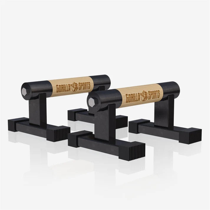 Punnerruskahvat 2 kpl, Puu / Teräs, Max. 300 kg / puoli