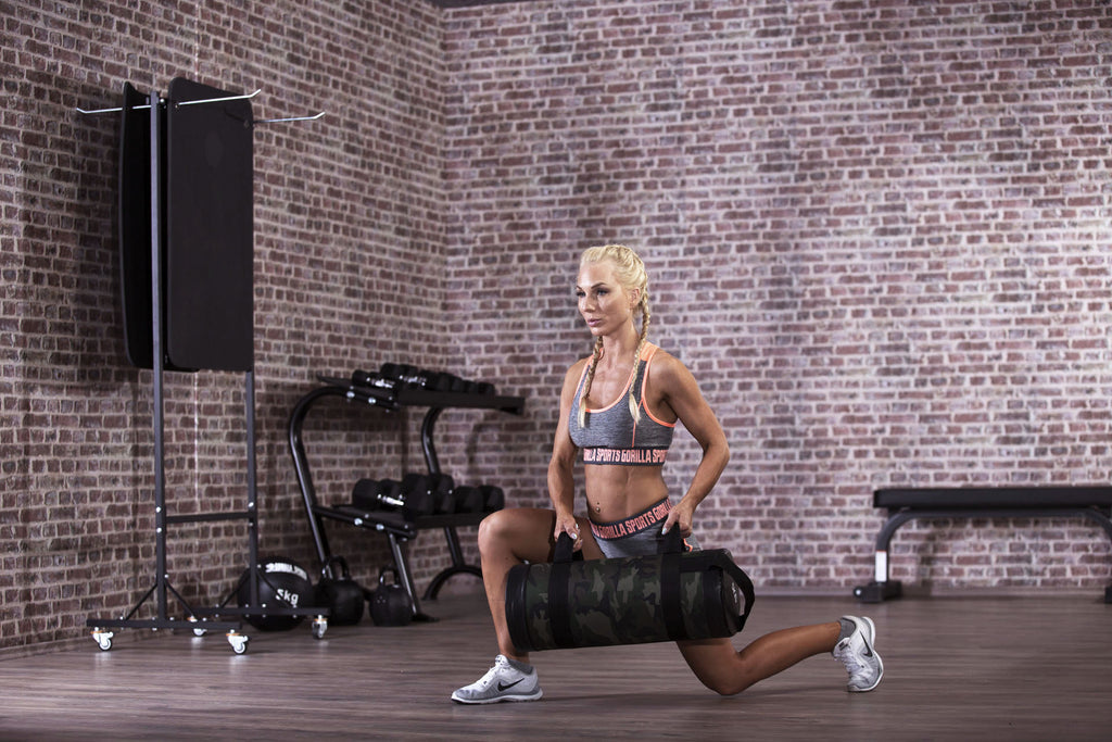 Fitnessbag Hiekkasäkki 5kg, 10kg, 15kg, Maastokuvio, Nylon