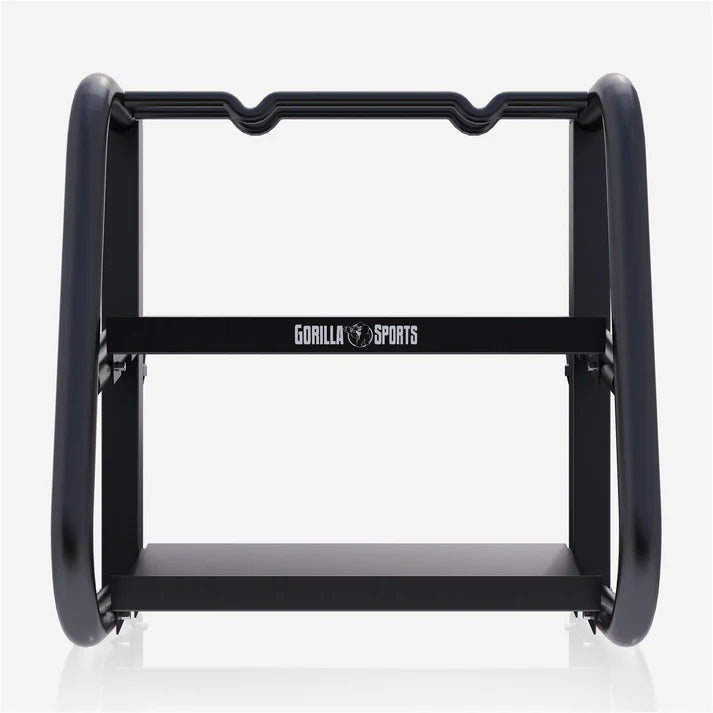 Monipuolinen Käsipainoteline 2-Tasoa 52x68,5x62cm Max. 300kg Musta