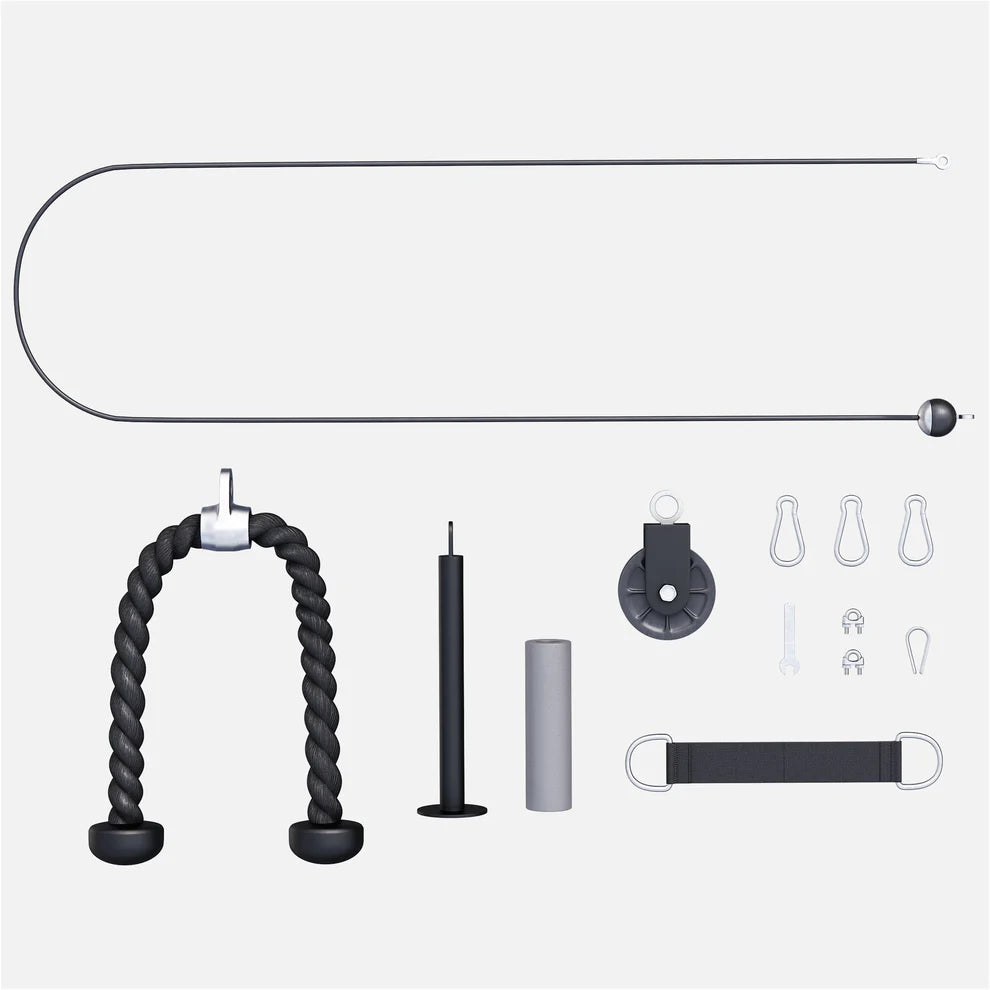 Taljasetti Kotiin Ojentajaköydellä, Levypainokuormitteinen, Ripustettava, Max 150 kg