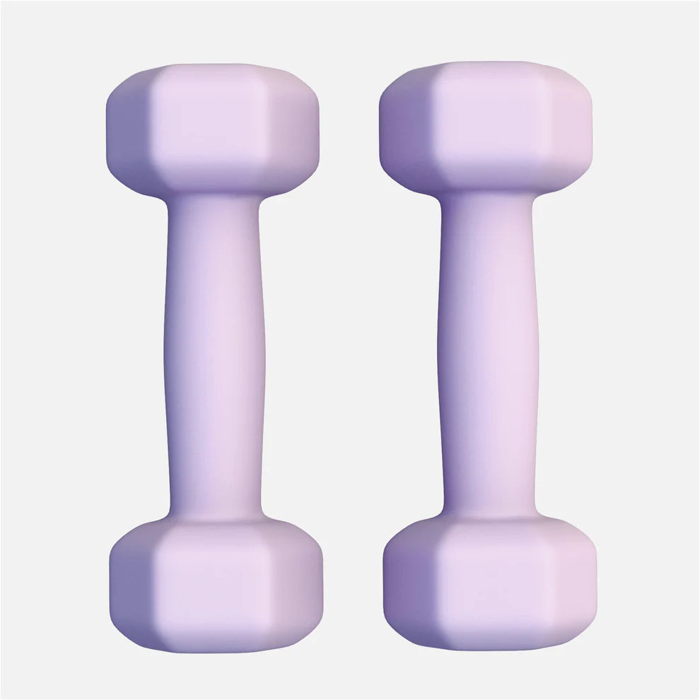 Aerobic / Neopreenikäsipainot, 1kg / 2kpl, 14,5x5,5cm, Lila