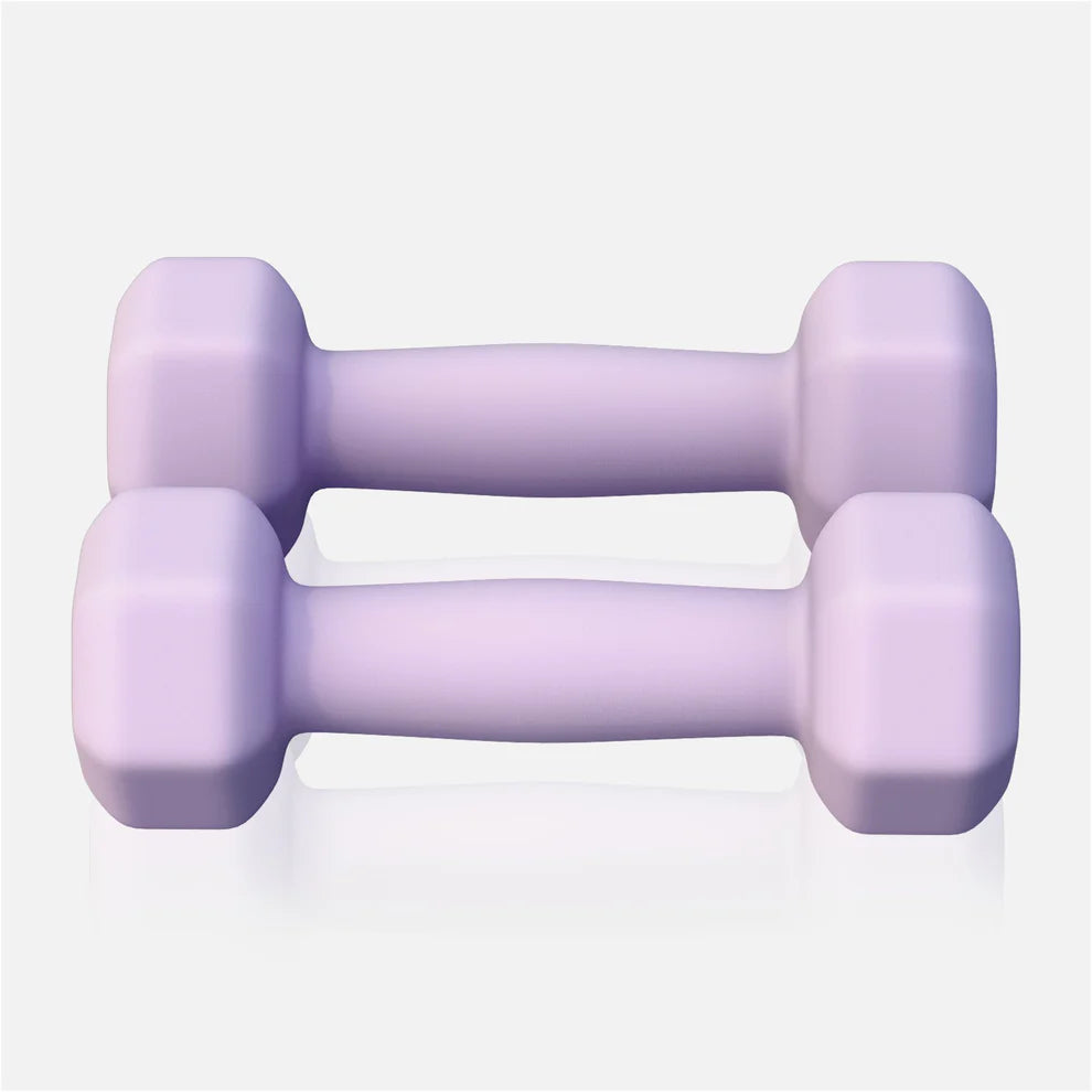 Aerobic / Neopreenikäsipainot, 1kg / 2kpl, 14,5x5,5cm, Lila