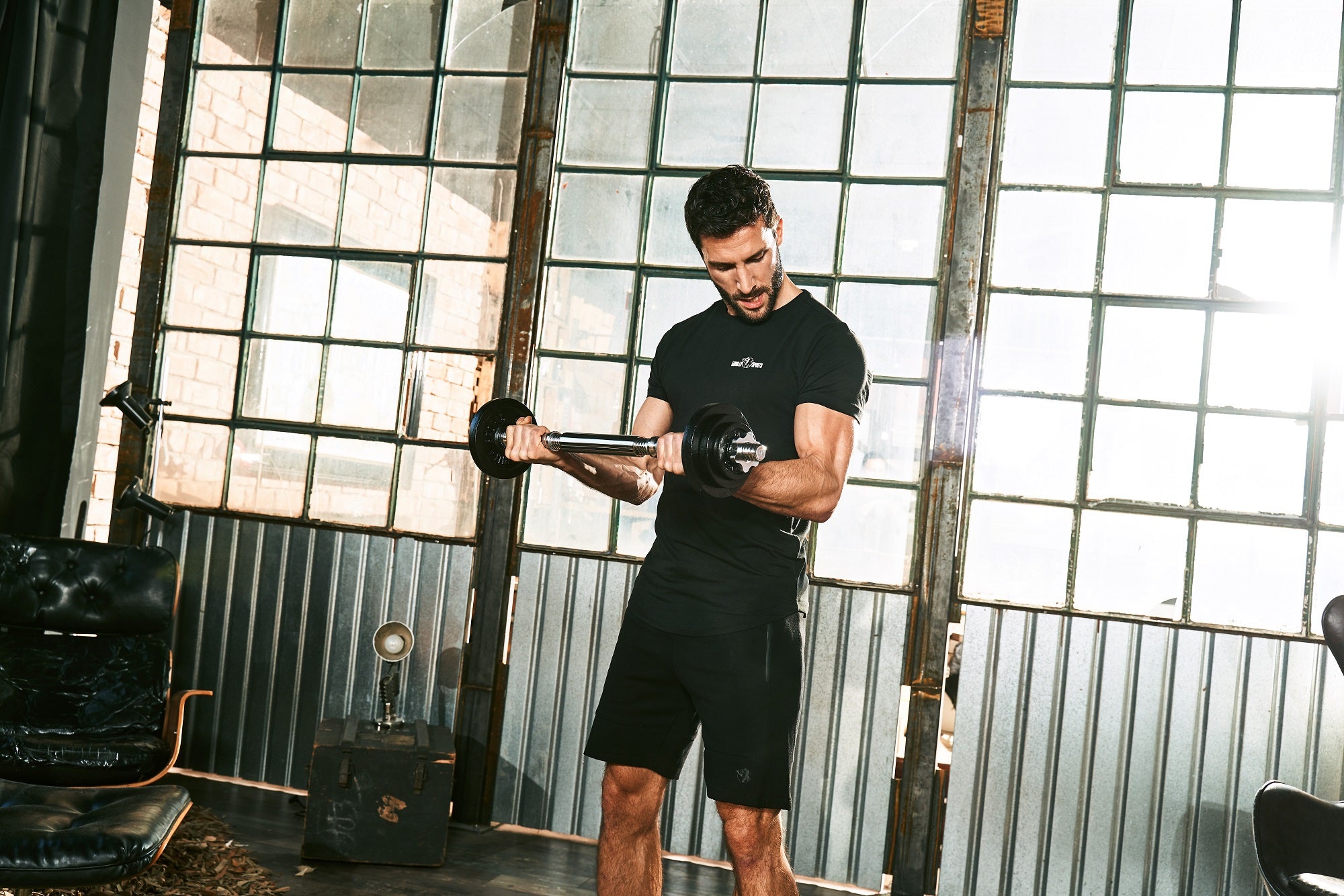 Säädettävä Levypainosetti 2in1 / Käsipainotanko 35cm Tai Levytanko 80 cm + Valurautaiset Levypainot