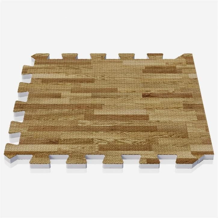Suojamatto / Palamatto, 18 Palaa + 18 Reunapalaa 30x30x1cm, EVA-Vaahtomuovi, Puukuosi