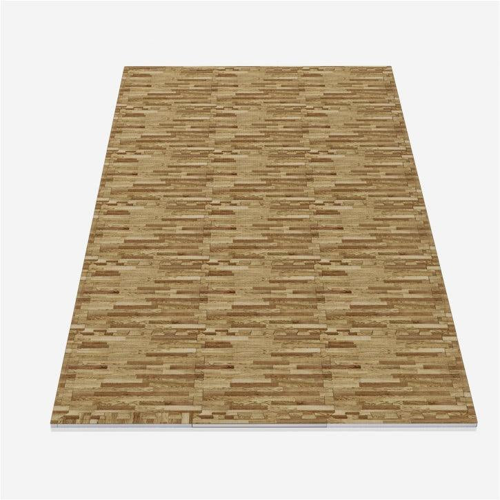 Suojamatto / Palamatto, 18 Palaa + 18 Reunapalaa 30x30x1cm, EVA-Vaahtomuovi, Puukuosi