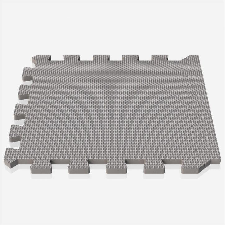 Suojamatto / Palamatto, 18 Palaa + 18 Reunapalaa 30x30x1cm, EVA-Vaahtomuovi, Harmaa