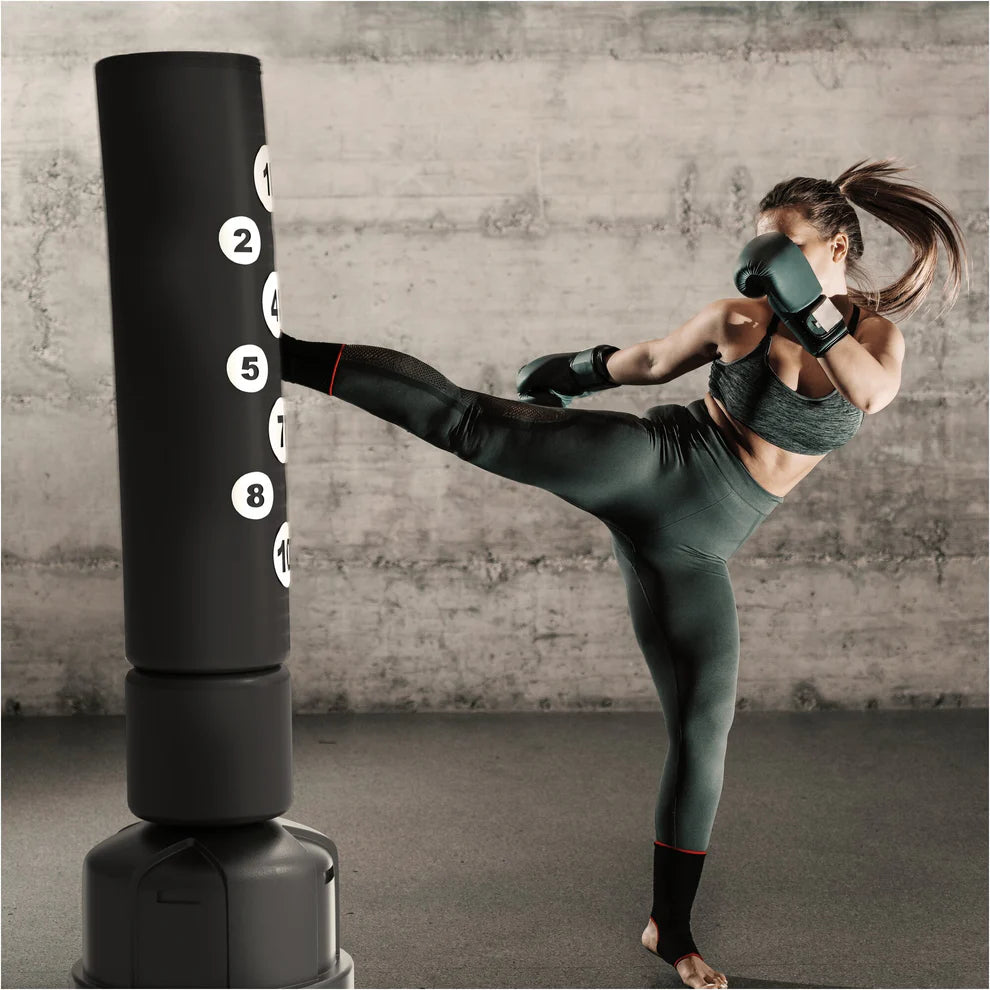 Vapaasti Seisova Nyrkkeilysäkki 190 cm, 160 kg, Keinonahka