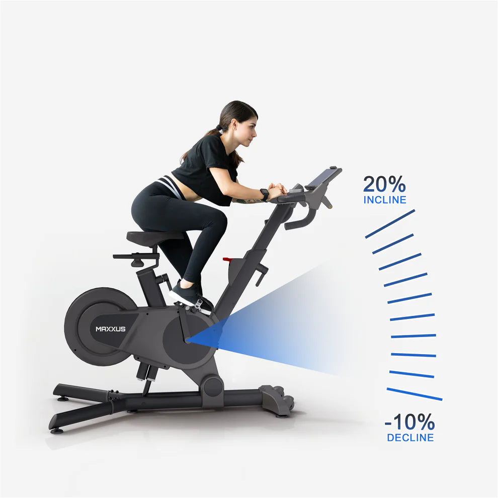MAXXUS Speedbike S2 Spinningpyörä, Bluetooth, 8kg Vauhtipyörä, Kallistuskulman säätö