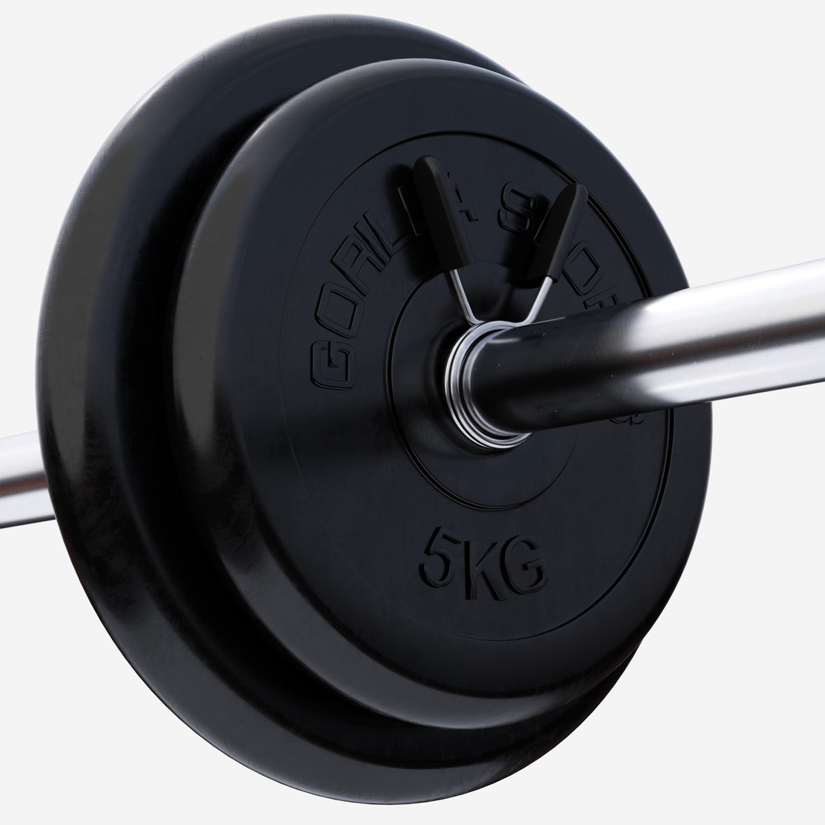 Levypainot 2x5kg 2x10kg, 30mm Kumiset Levypainot, Musta