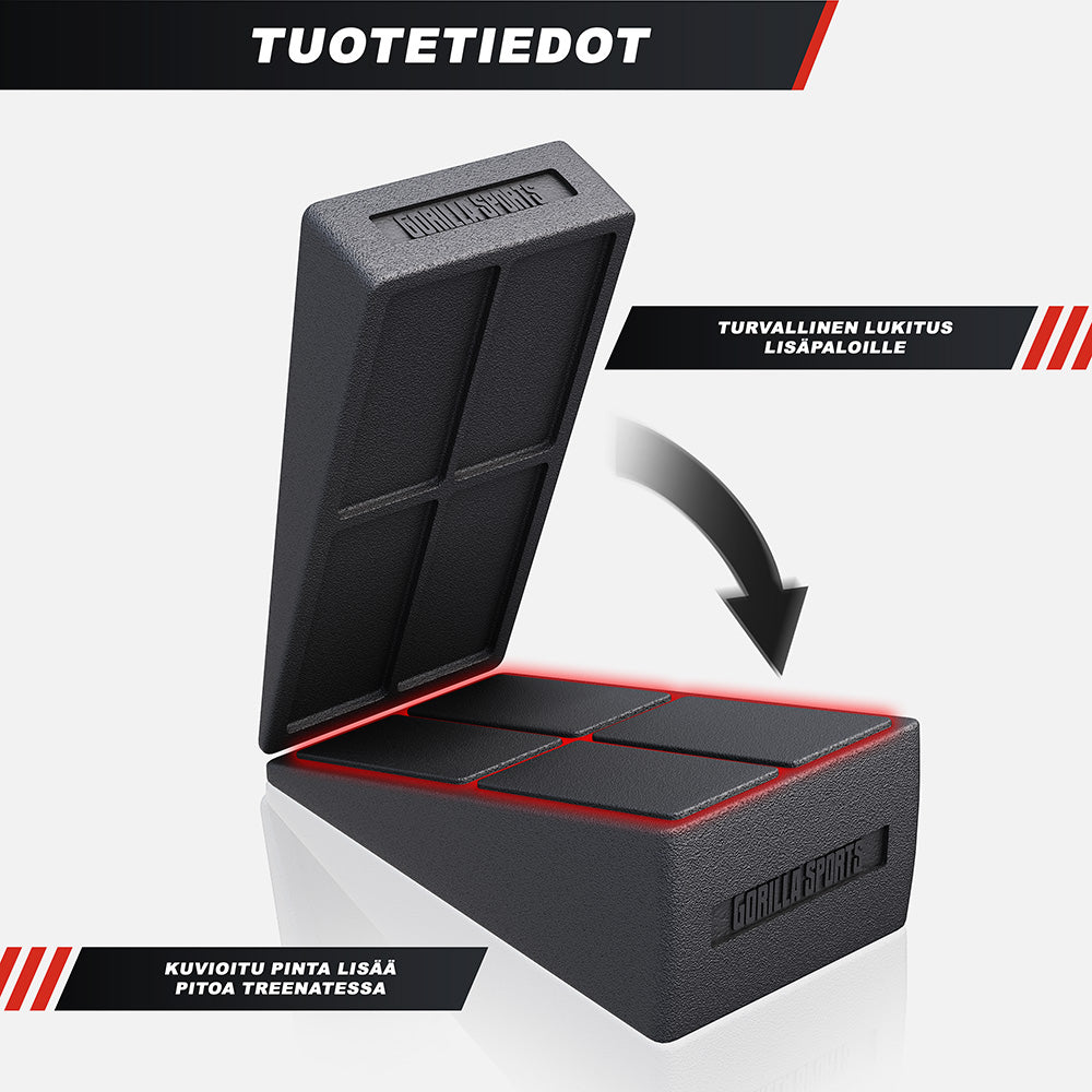 Pohjelauta / Calf Stretcher, Säädettävä, Max. 300 kg, Musta