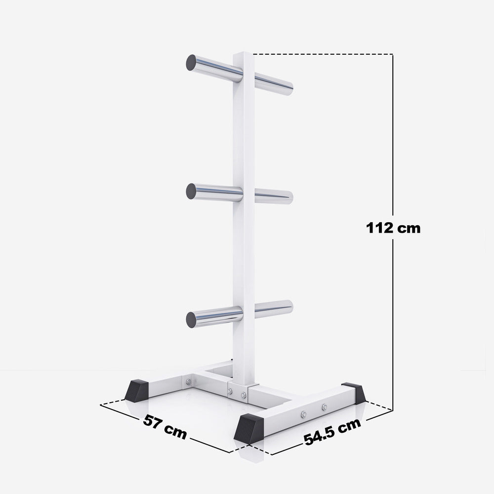 Levypainoteline, Pystymallinen, Ø 50mm, 350kg, Valkoinen