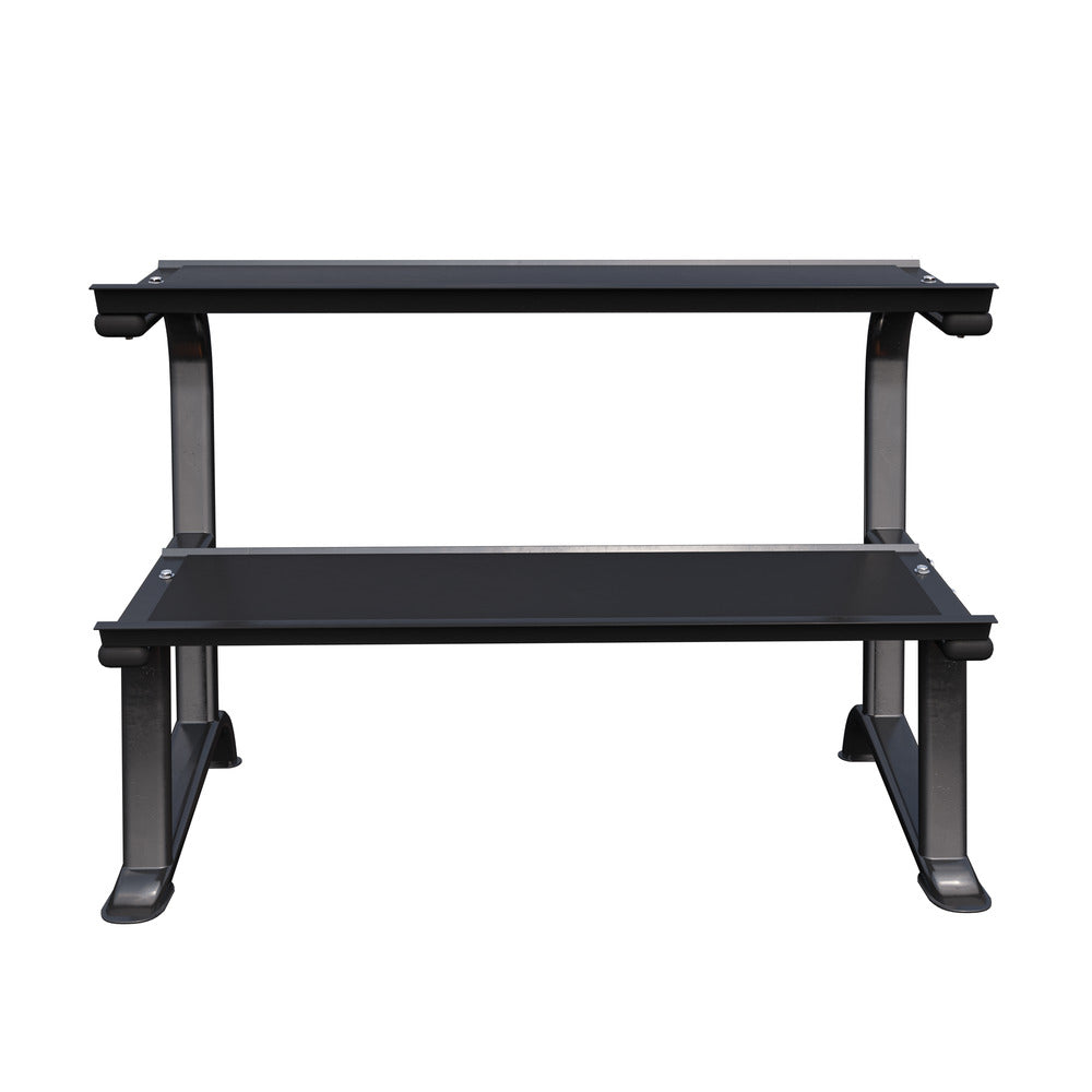 Käsipainoteline Hexagon Käsipainoille 2-Tasoinen 143x66x100cm Max. 500kg Musta